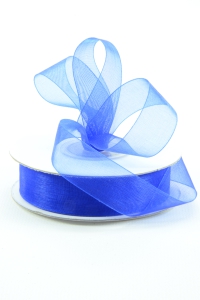 Organza Ribbon , Royal, 5/8 Inch x 25 Yards (1 Spool) SALE ITEM